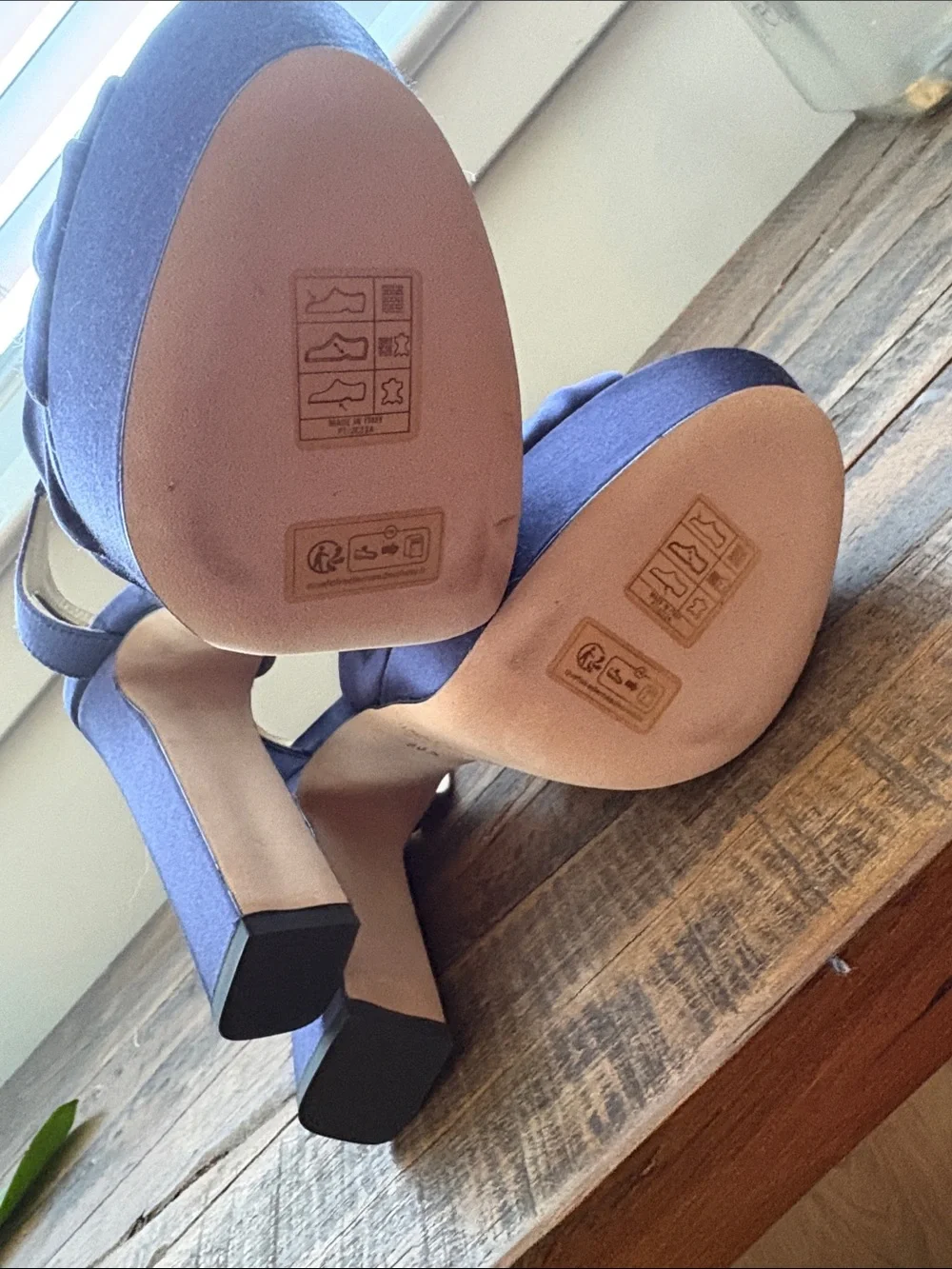 Jimmy Choo Purple Satin Knotted Platform Sandals